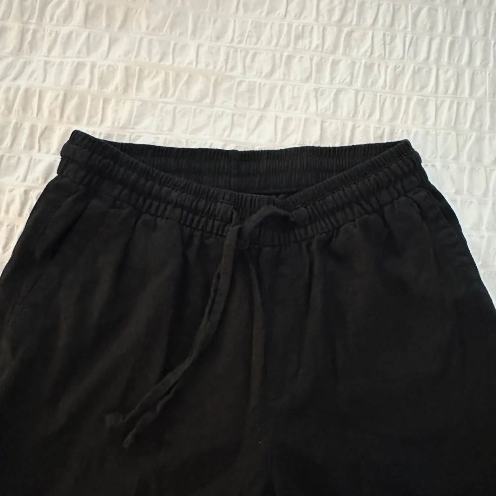 Old Navy Black Linen Drawstring Pants
